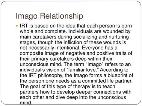 Imago Relationship Therapy In Depth