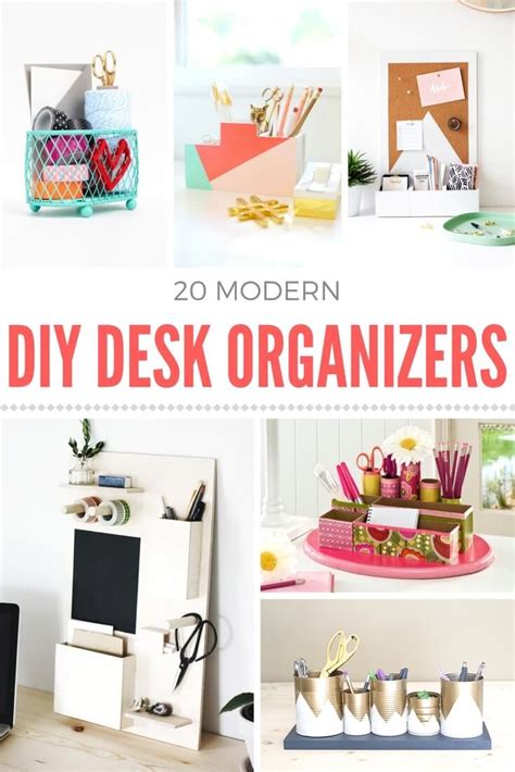 Make A Diy Desk Organizer On A Budget Desk Organization