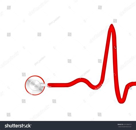 Electrocardiogram Ecg Heart Monitor With Stethoscope