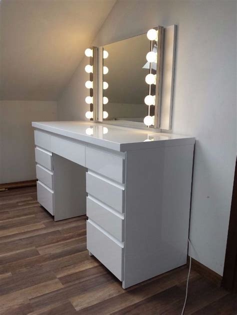 5 drawer dressing | white. Modern White High Gloss Dressing Table | Bedroom dressing table, White high gloss dressing table ...