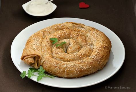 Bosnian Burek A Baked Phyllo Pastry Filled With Meat Traditionally
