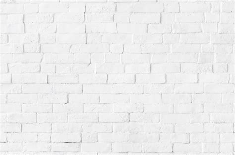 Белая кирпичная стена текстурированный фон Бесплатно Фото