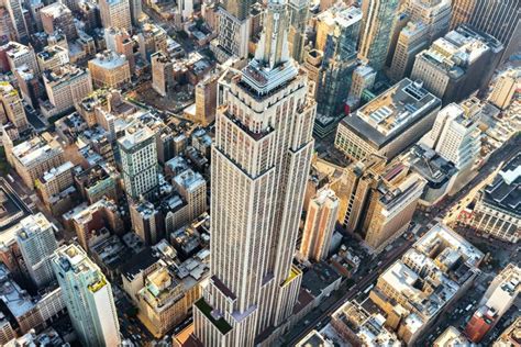 Vue Aérienne De Lempire State Building à Manhattan New York City