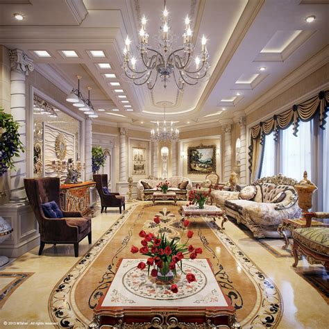 Luxury Villa Living Room 4 Interior Design Ideas