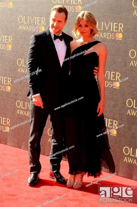 Rafe Spall And Elize Du Toit Attending The 2017 Olivier Awards At The Royal Albert Hall In