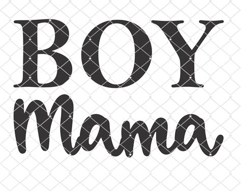 Boy Mama Silhouette Cricut Cut File Svg Design Etsy