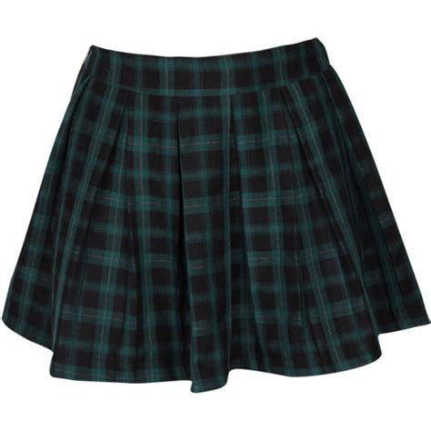 Green Plaid Mini Skirt Amature Housewives