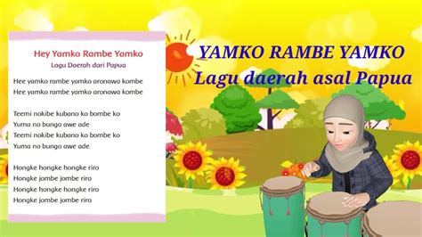 Lagu Daerah Yamko Rambe Yamko Kelas 1 Tema 2 Subtema 2 Pembelajaran