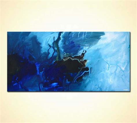 Painting For Sale Blue Abstract Painting Horizontal