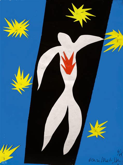 The Fall Of Icarus La Chute Dicare Henri Matisse The Cut Outs