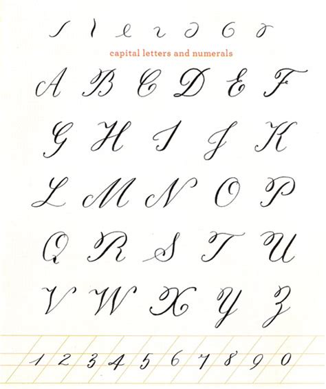 Calligraphy Alphabet Cursive Calligraphy Alphabet