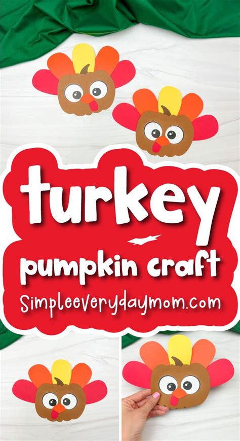 Pumpkin Turkey Craft For Kids Free Template Thanksgiving Activities