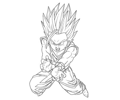 Kid gohan cell games coloring pages. Gohan Coloring Pages at GetDrawings | Free download
