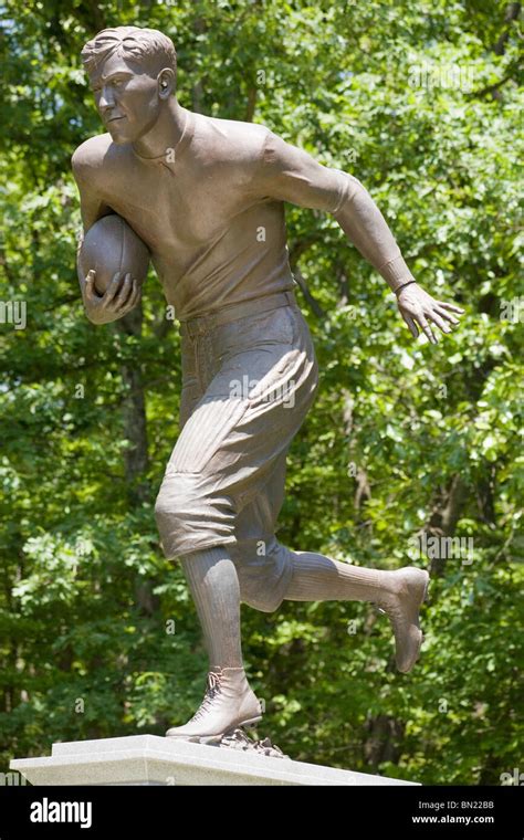 Statue Of Jim Thorpe As A Football Player Jim Thorpe Pa Stock Photo