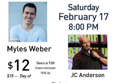 Myles Weber Live Stand Up Comedy Buy Tickets Ticketbud