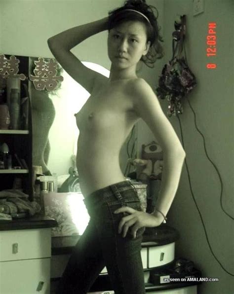 Chinese Gf Posing Topless For Her Horny Lover At Home Porn Pictures