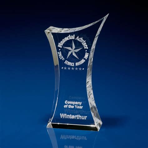 Trophy Star Award Bespoke Glass Awards And Trophies Laser Crystal