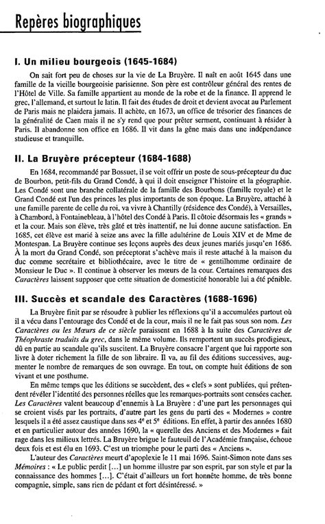 La Bruyère Les Caractères 1688 Chapitre Viii De La Cour