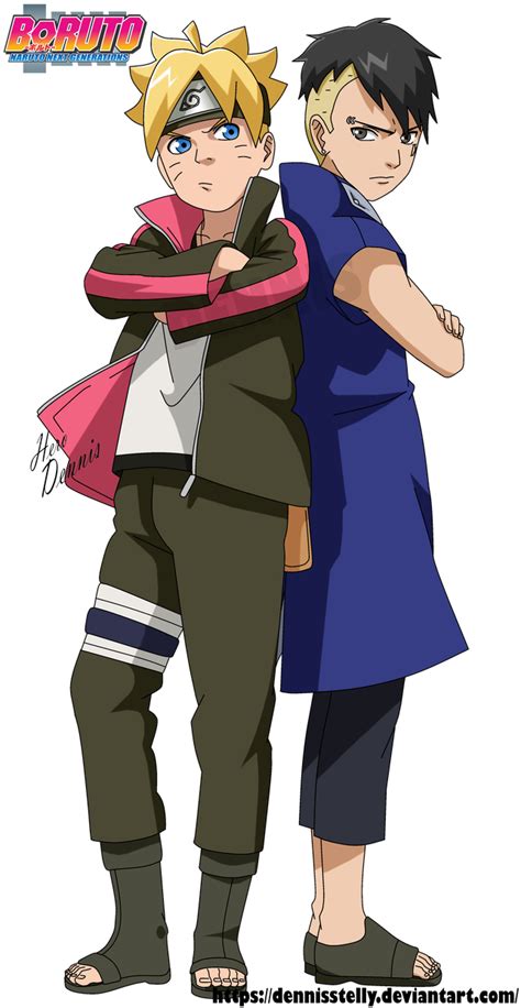Boruto And Kawaki Naruto Next Generation By Dennisstelly Com Imagens