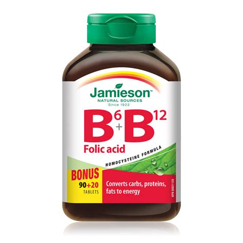 Vitamin B6 Vitamin B12 And Folic Acid Jamieson Vitamins