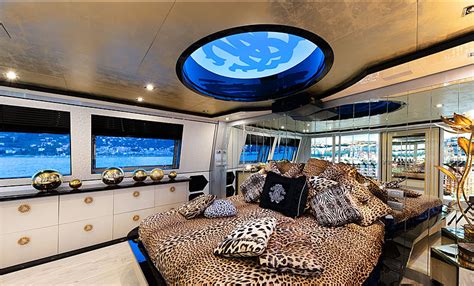Onboard Interior Design Of Italian Designer Roberto Cavalli 28m Yacht
