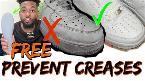 They'll crease disgustingly after 1 wear and they'll get so dirty within 5 minutes. How to Prevent Creases for Free | Air Force 1 & Other ...