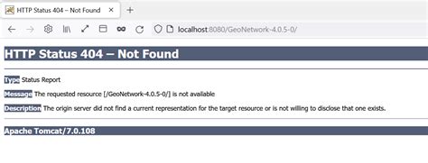 Tomcat Geonetwork Web Interface Not Running In Localhost Stack Overflow