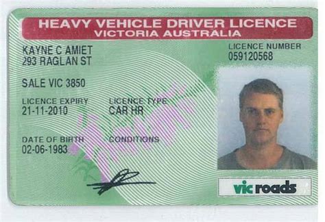 Driving Licence Victoria Australia