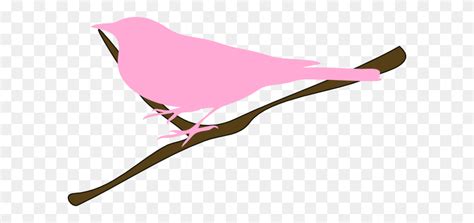 Pink Bird On Twig Clip Art Pink Bird Clipart Stunning Free
