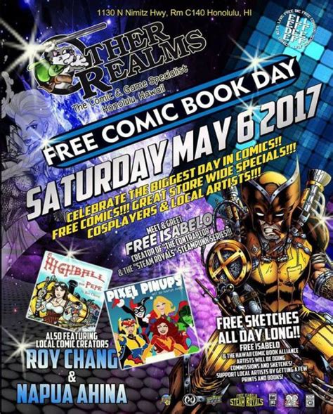 Free Comic Book Day May 6 Hawaiian Comic Book Alliance