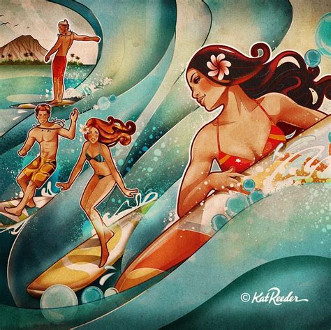 Pin By Club Of The Waves On Surf Art Surf Art Illustration Featured