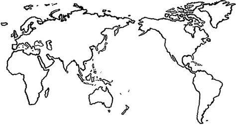 How To Draw Map Of World Open This World Map Template Jpeg And Save