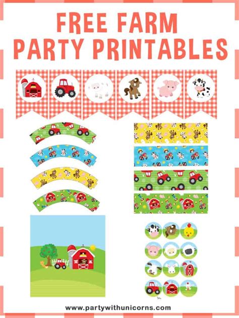 Free Farm Party Printables