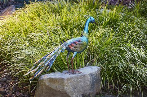Shop for peacock wall decor online at target. 31.5" Peacock Lawn Decor | Southern Patio
