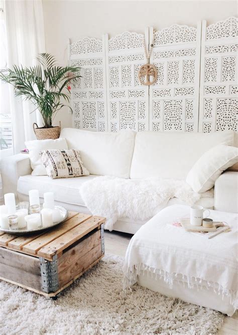 White Bohemian Interior Lovedbysheila On Instagram Boho Living