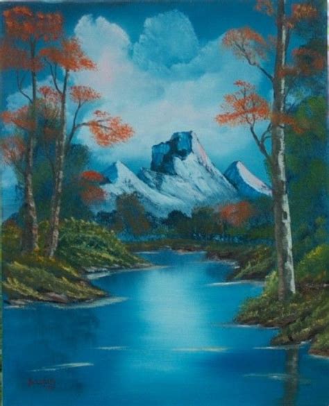 Mountain Summer Pond Bob Ross Bob Ross Art Ross Art