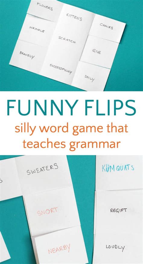 Funny Flips Word Game For Kids That Teaches Grammar