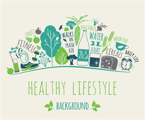 Vector Illustration Of Healthy Lifestyle 304704 Vector Art At Vecteezy