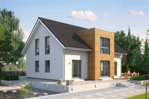 Wir bauen in der steiermark, wien, niederösterreich, burgenland und in kärnten. Einfamilienhaus guenstig bauen - Birkenallee Variante 1 ...