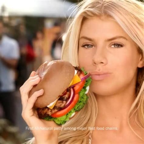 Charlotte Mckinney All Natural Burger Commercial Carls