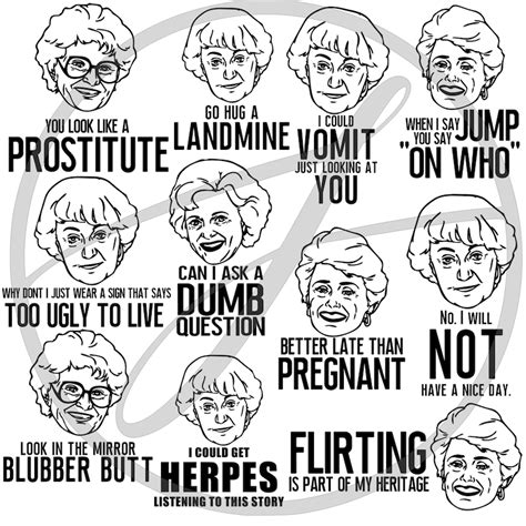 Golden Girls Quotes Bundle 11 Images Funny Blanche Etsy