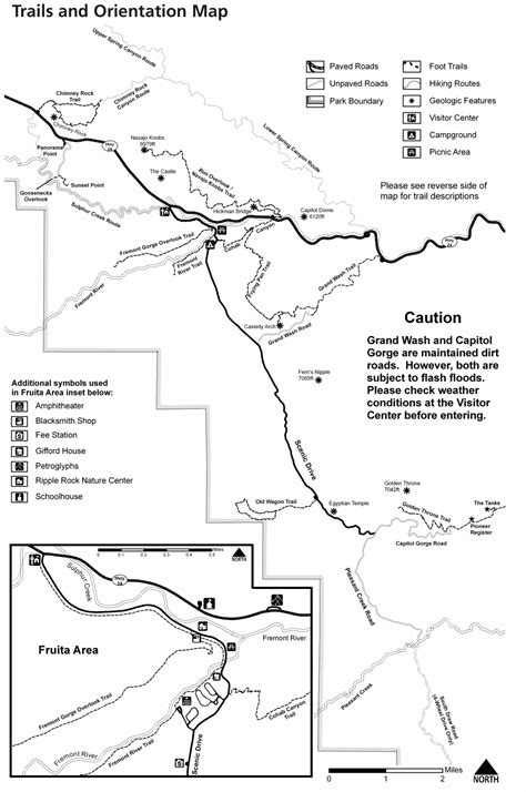Capitol Reef Trail Map 1530×2305 Utah Road Trip National Parks