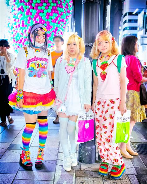 Ran Into These Cute Harajuku Girls Cheru Maro And Tokyo Fashion Decora Harajuku Estilo
