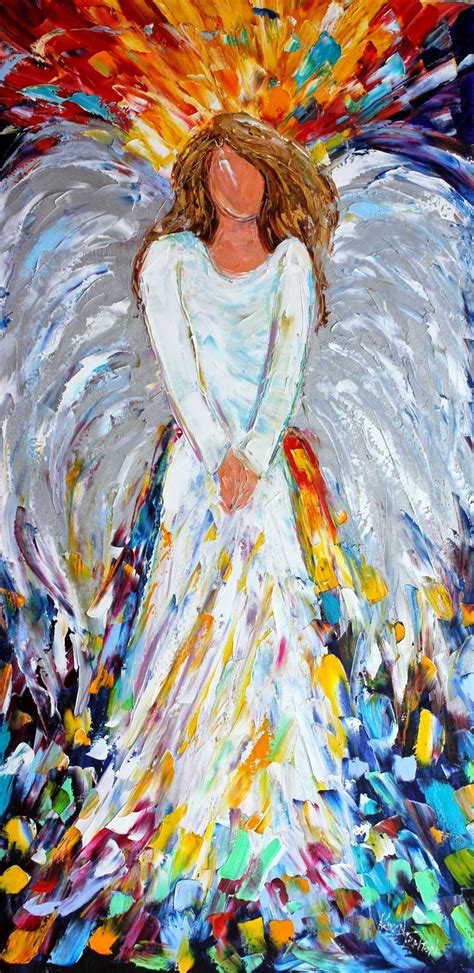 Karen Tarlton Original Oil Painting Christmas Angel By Karen Tarlton