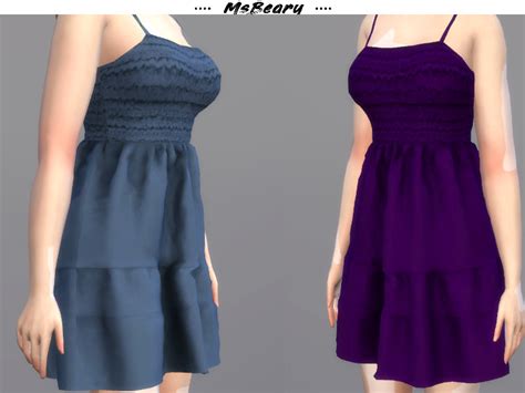 Shirred Cami Sundress The Sims 4 Catalog