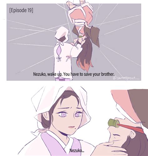 Nezuko And Mom 1 2 Anime Demon Anime Crying Slayer Anime