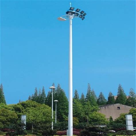 15m Tapered Painted Steel Poles China Lighting Pole And Street Light Pole