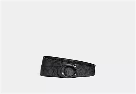 Coach® Gb Signature Buckle Cut To Size Reversible Belt 38 Mm