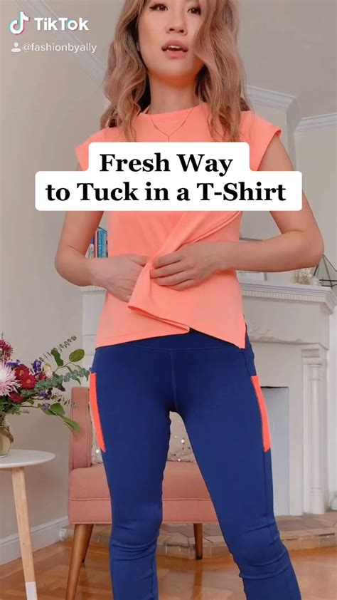 Fresh Way To Tuck In A T Shirt Merch Viewer Diy Hacks Diy Craft