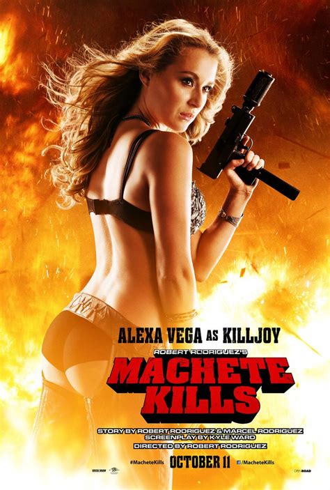 Póster de Alexa Vega en Machete Kills Cine PREMIERE